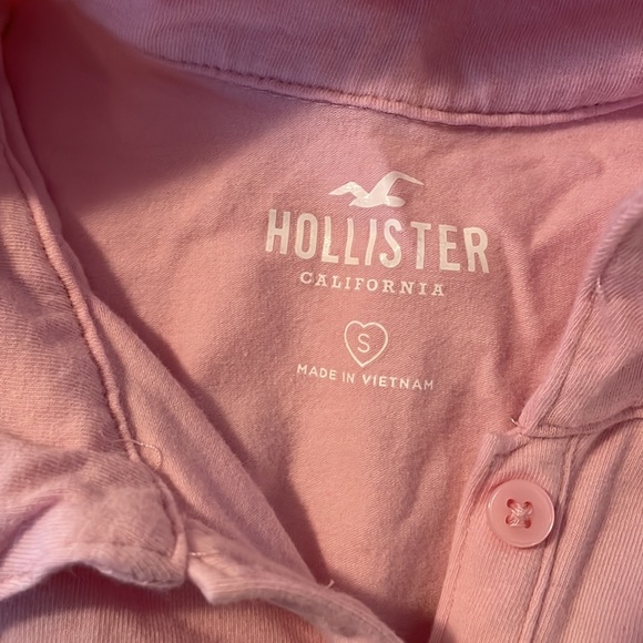 Hollister Pink Collared Top - Picture 3 of 3